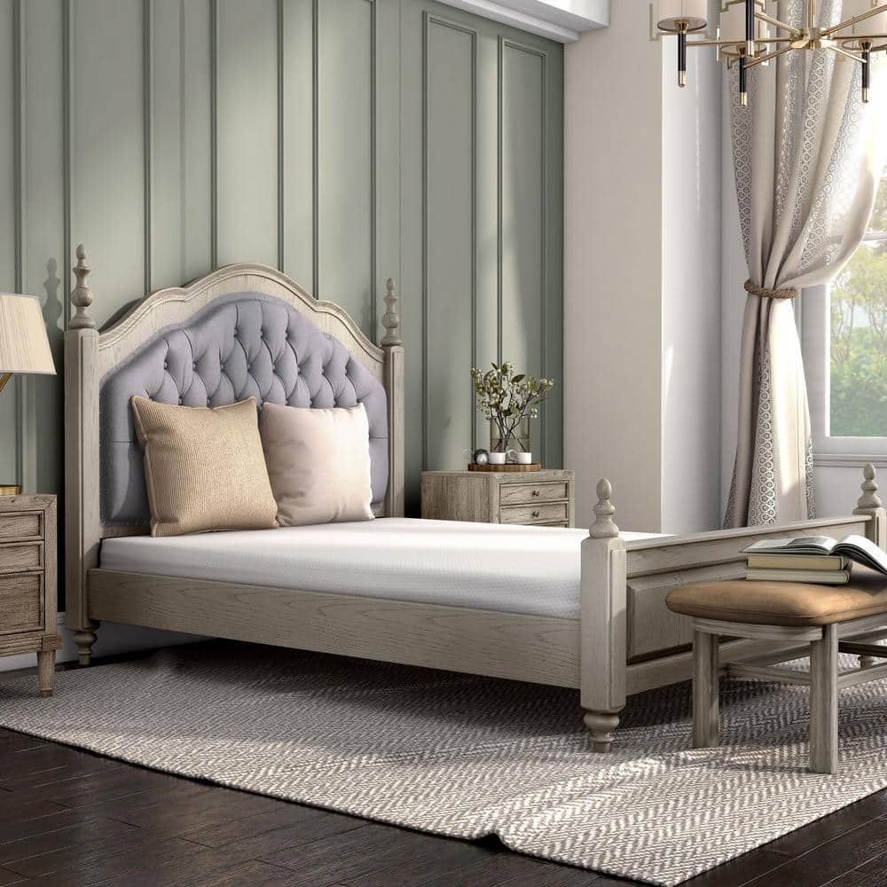 Furniture of America Nixy Queen Medium Memory Foam 5 in. BedinaBox