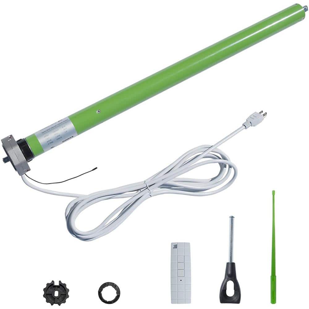 Sky Blue Motorized Retractable Patio Awning with White Frame