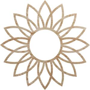 0.25 in. D x 34 in. W x 34 in. H Wood (Red Oak) Medallion Moulding