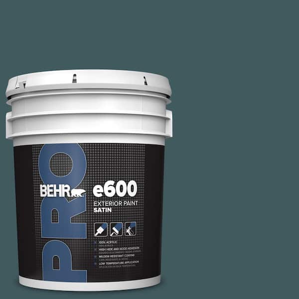 BEHR PRO 5 gal. #510F-7 Teal Forest Satin Exterior Paint