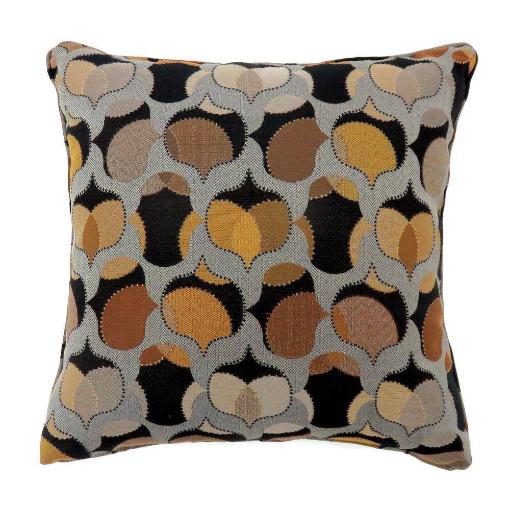 Onio Multicolored Geometric Polyester 22 in. x 22 in. Throw Pillow price history on PriceWatchPro