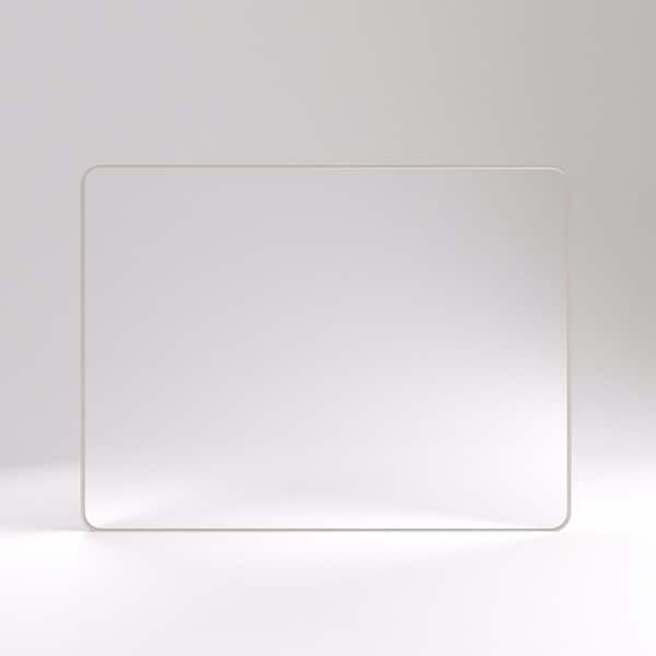 Boosicavelly 48 in. W x 36 in. H Rectangular Framed Wall Bathroom Vanity Mirror in Brushed Nickel
