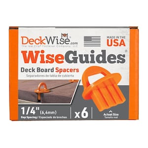 WiseGuides 1/4 in. Gap Deck Board Spacer for Hidden Deck Fasteners (6-Count)