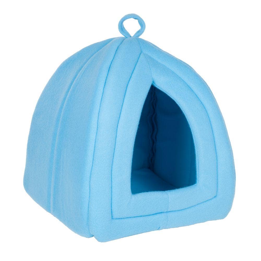 PAW Small Blue Cozy Kitty Tent Igloo 80-TB8801-BLU - The Home Depot