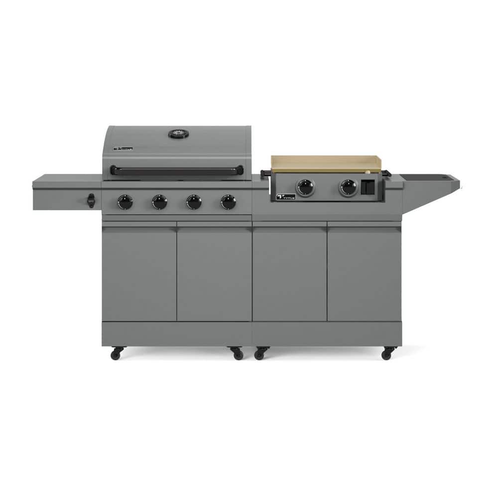 Modular Duo with 4-Burner Gas Grill and 2-Burner Gas Griddle