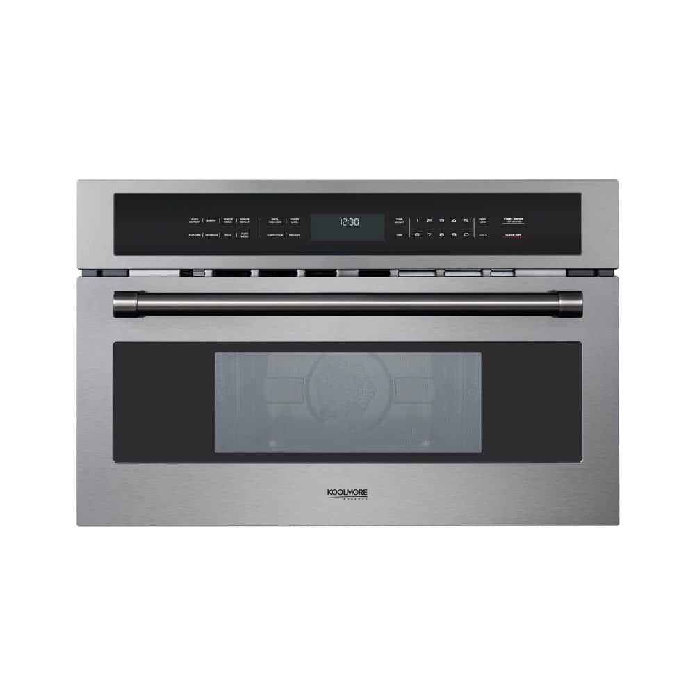 30 in. Black Stainless Steel Built-in Convection Microwave Oven with Speed and Sensor Cooking, 1.6 cu. ft.