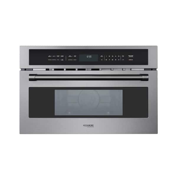 30 in. Black Stainless Steel Built-in Convection Microwave Oven with Speed and Sensor Cooking, 1.6 cu. ft.