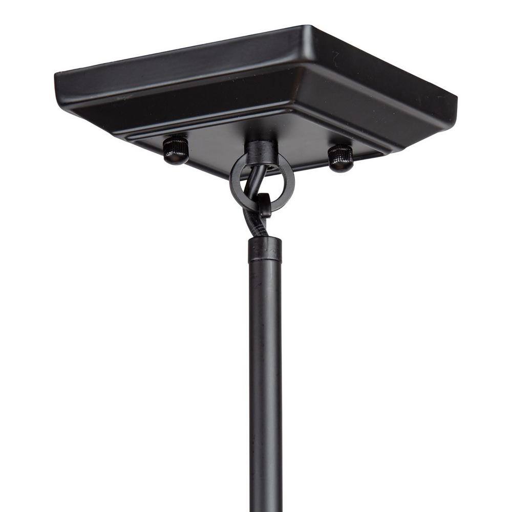 Satin Brass and Matte Black 8-Light Sputnik Chandelier