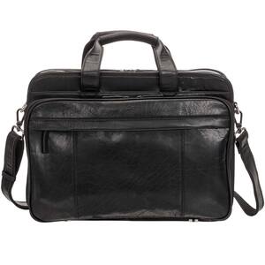 Buffalo Double Compartment Top Zipper 15.6 in. Laptop/Tablet Briefcase