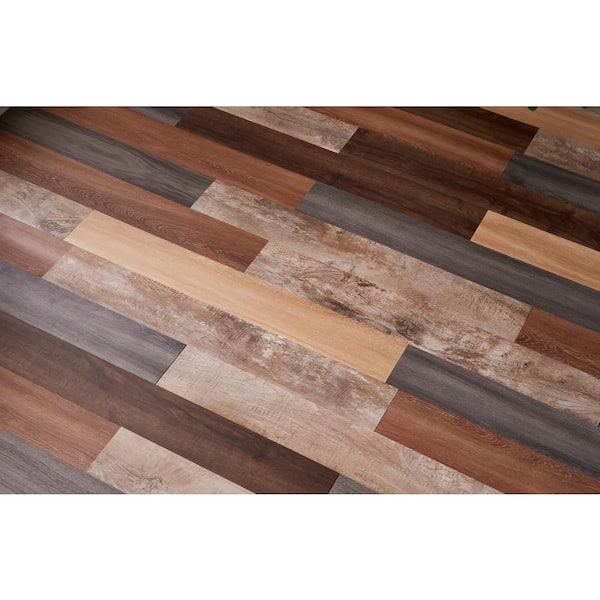 Unbranded Versaplank Assorted 20 MIL x 6 in. W x 48 in. L Peel and Stick Waterproof Luxury Vinyl Plank Flooring (20 sqft/case)