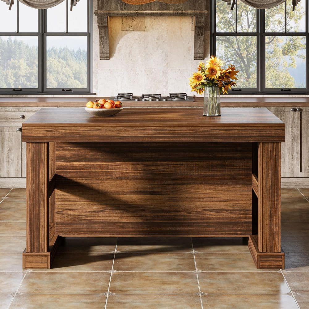 TRIBESIGNS WAY TO ORIGIN Alan 63 in. Brown Wood Grain Finished