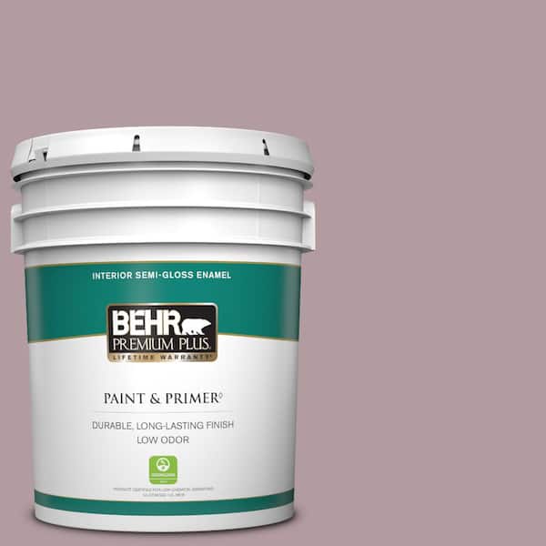 BEHR PREMIUM PLUS 5 gal. #N120-4 Roaring Twenties Semi-Gloss Enamel Low Odor Interior Paint & Primer