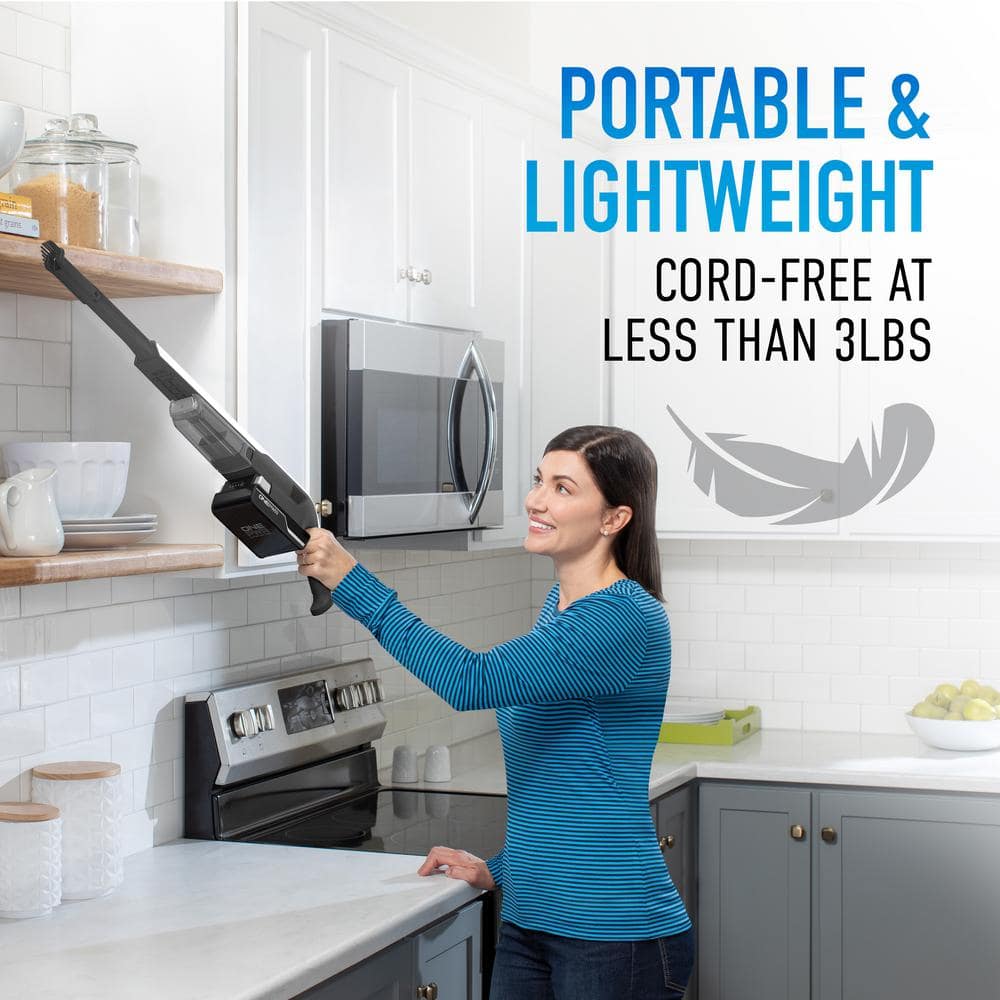 White Cordless Handheld Vacuum with HEPA Filter