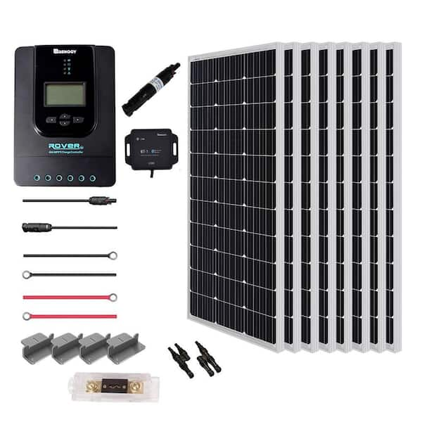 Renogy 800-Watt 24-Volt Monocrystalline Solar Power Panel Premium Kit ...