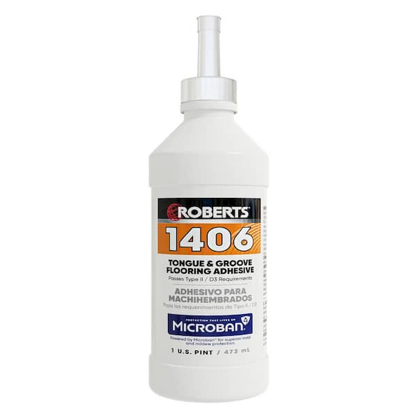 ROBERTS Beige 1-Pint (0.5 qt.) Tongue and Groove Laminate and Wood Floor Adhesive