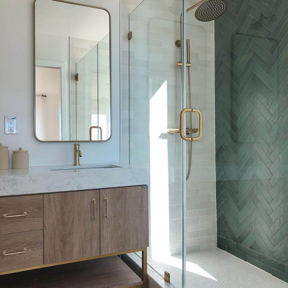 Makoto 2.5" x 10" Matte Green Ceramic Wall Tile