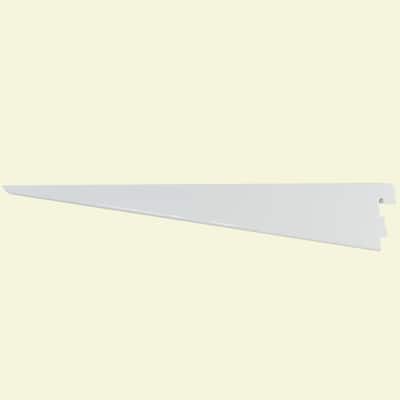 11.5 in. White Twin Track Bracket for Wood or Wire Shelving