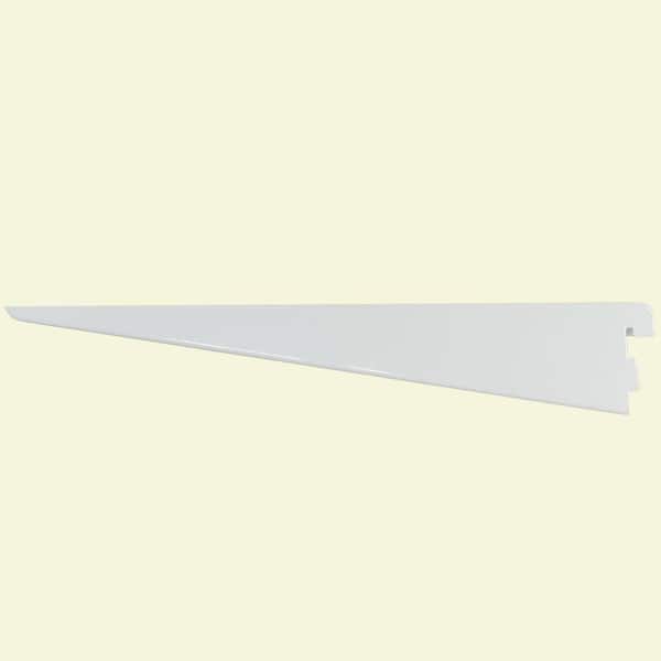 Rubbermaid 11.5 in. White Twin Track Bracket for Wood or Wire Shelving