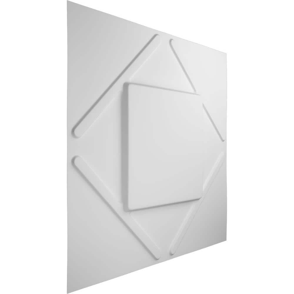 Aubrey White Textured 3D PVC Wall Panel 19.63"