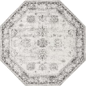 Sofia Casino Gray 8 ft. x 8 ft. Area Rug