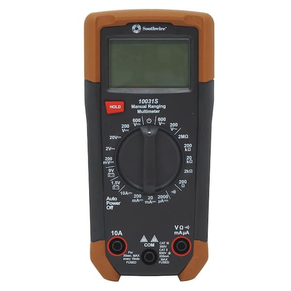 Southwire 600-Volt 7-Function Manual-Ranging Multi-Meter