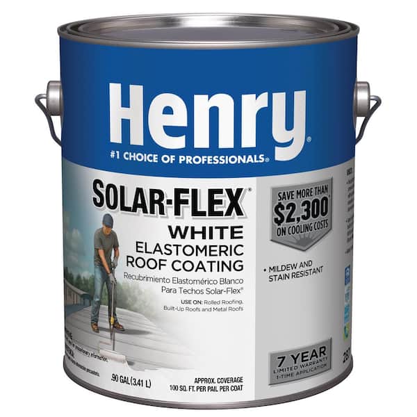 Henry 0.90 Gal. 287 Solar-Flex White Elastomeric Roof Coating