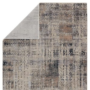 Vibe Damek Gray/Taupe 8 ft. 10 in. x 12 ft. 7 in. Abstract Rectangle Area Rug