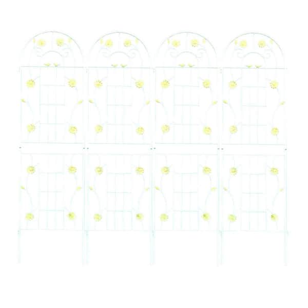 Cubilan 4-Pack Metal Garden Trellis 71 in. x 19.7 in. Rustproof Trellis for Climbing Plants Outdoor Flower Support