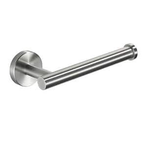 Single Arm Toilet Paper Holder Wall Mounted in Stainless Steel Brushed Nickel