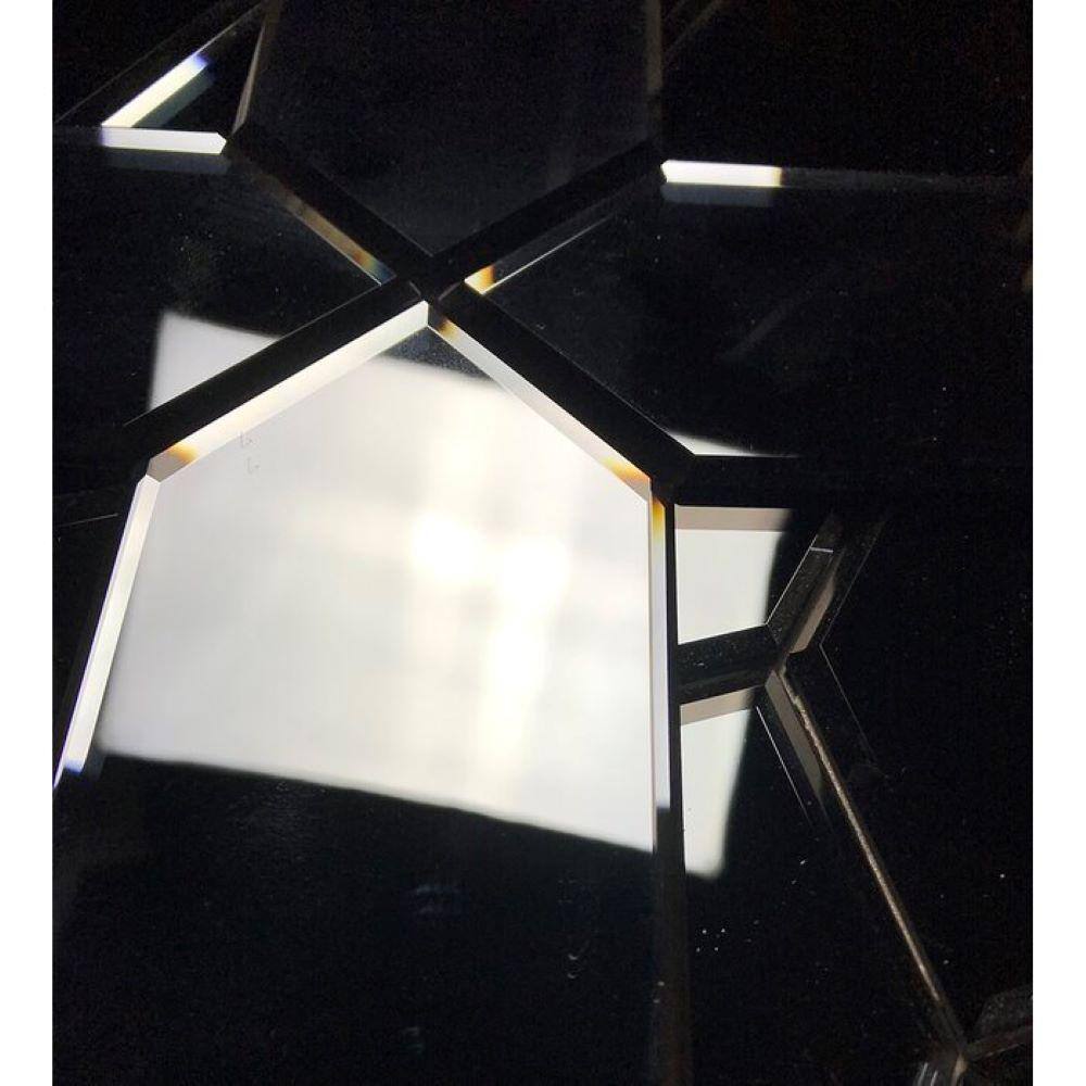 Graphite Blue Mirrored Glass Subway Wall Tile 3" x 12"
