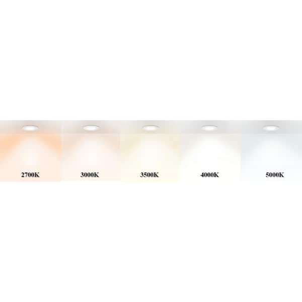 Commercial Electric 4 in. New Construction or Remodel White Dimmable LED  Recessed Trim with Adjustable Color Changing Technology (4-Pack)  NS01dA09ER2-259 - The Home Depot