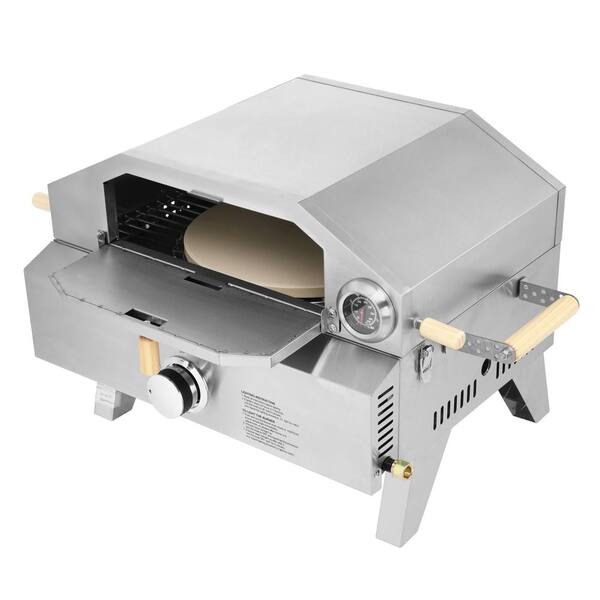 Karl home Propane Outdoor Pizza Oven in Silver