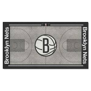 NBA New Jersey Nets 3 ft. x 5 ft. Large Court Runner Rug