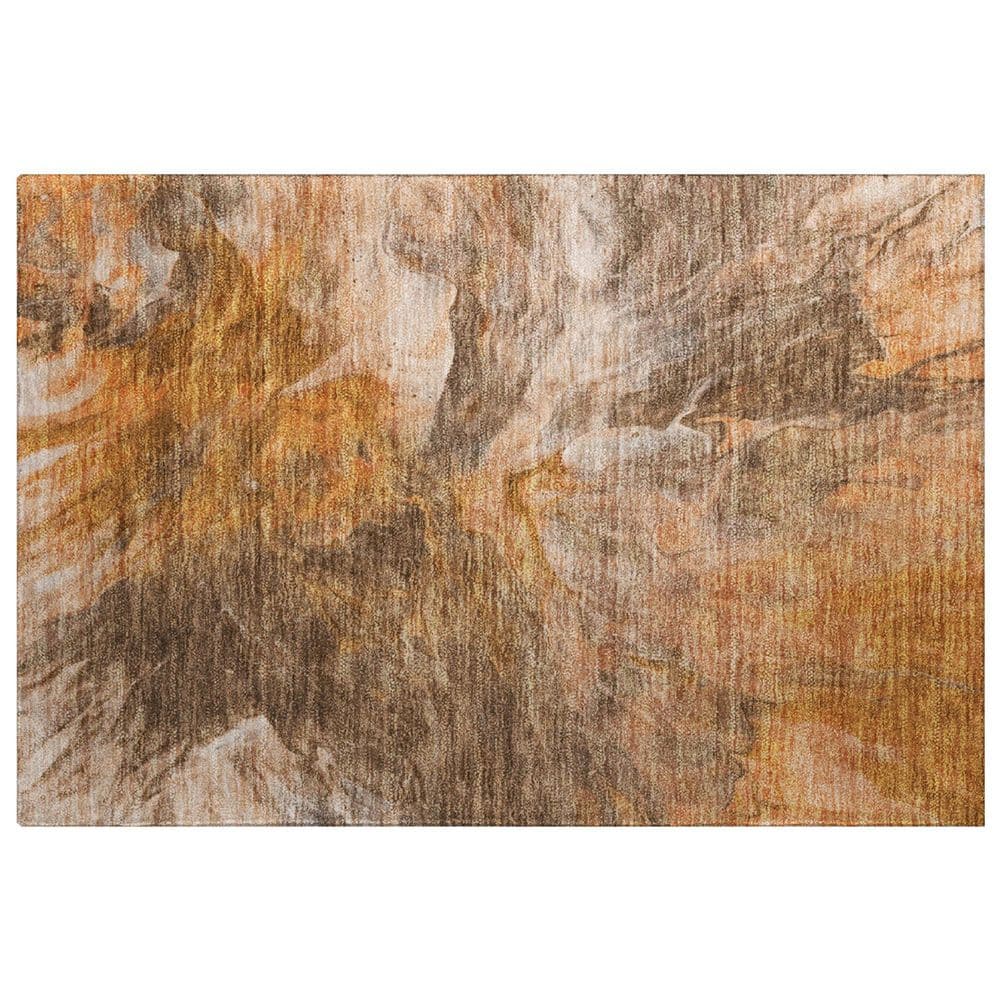 Dream Shag Premium Machine Washable Abstract ADS641 Paprika 3 ft. x 4 ft. Area Rug price history on PriceWatchPro
