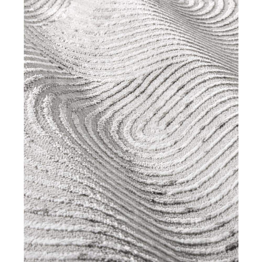 Luxe Maya Soft Arches Ivory Greige 8 ft. x 10 ft. Area Rug - thumbnail 4
