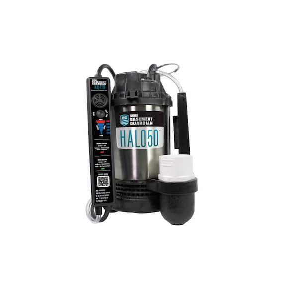 Wayne Basement Guardian 1/2 HP Basement Guardian HALO50 - A Digitally Connected Smart Sump Pump, Removes up to 5,100 gal. Per Hour