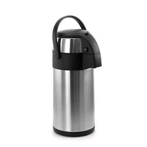 Thermos Glass Vacuum Insulated Pump Pot, 2 quart, Metallic Gray