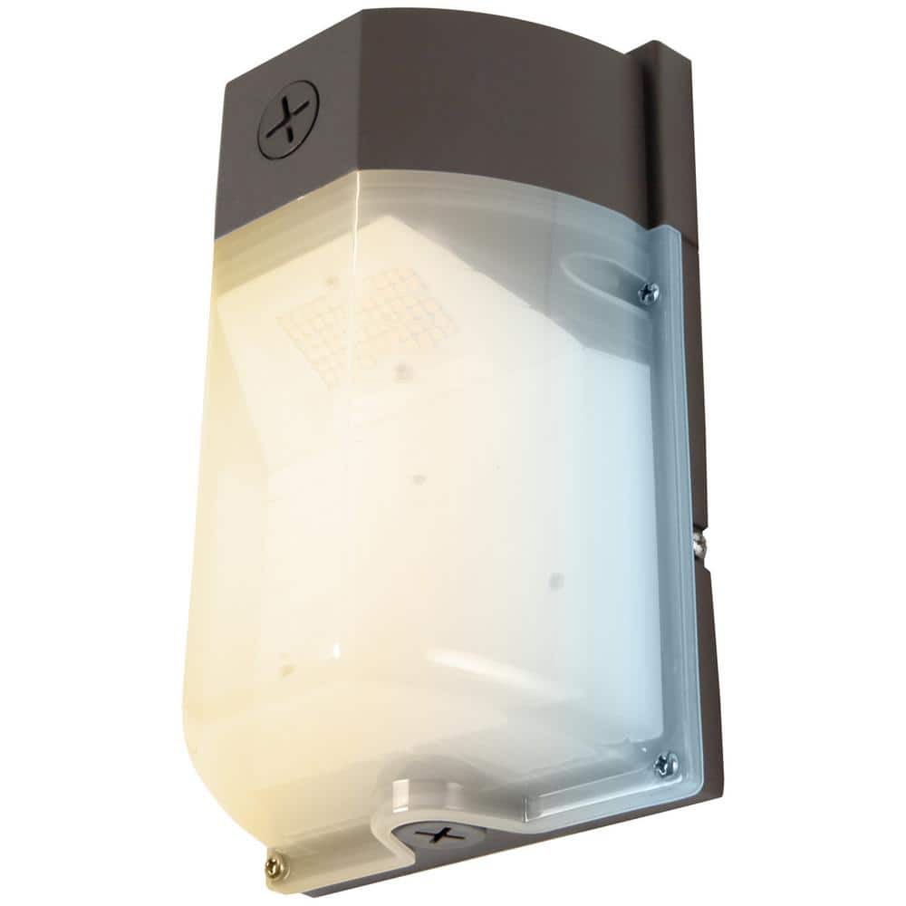 Bronze Dimmable LED Wall Pack with Frosted Polycarbonate Lens