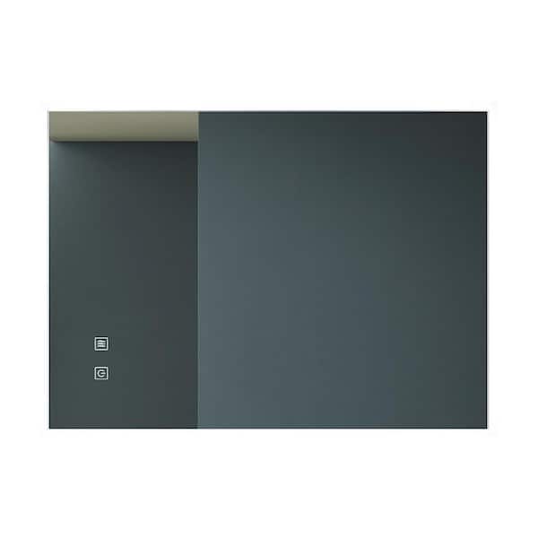 Unbranded 32 in. W x 24 in. H Rectangular Frameless Wall Bathroom Vanity Mirror in Silver with Anti-Fog, Vertical and Horizontal