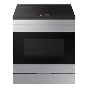 Bespoke 30 in. 4-Elements Slide-In Induction Range 6.3 cu. ft. in Stainless Steel with AI Home and Smart Oven Camera