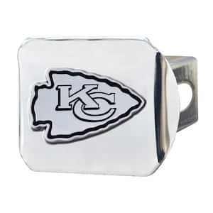 NFL - Kansas City Chiefs 3D Chrome Emblem on Type III Chromed Metal Hitch Cover