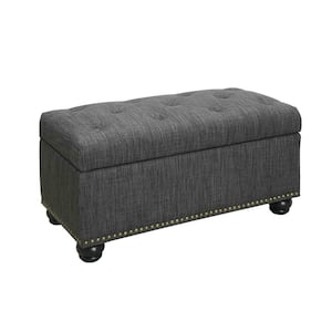 Convenience Concepts Designs4Comfort 5th Avenue Sandstone Fabric Storage  Ottoman R9-207 - The Home Depot