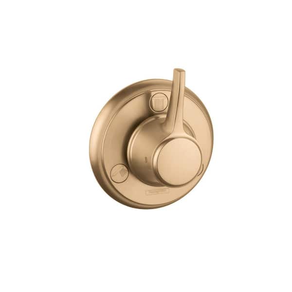 Ecostat Classic Wall Mount Shower Trim Kit in Brushed Bronze Valve Not Included