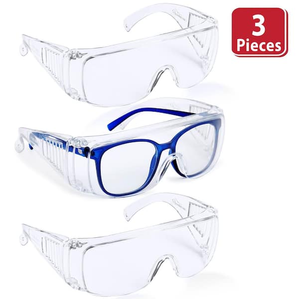 BISON LIFE Clear Diamont Vented Over Clear Safety Glasses