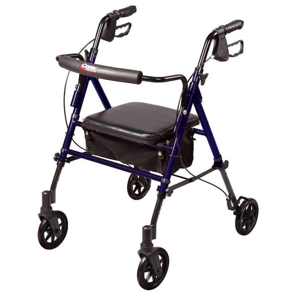 Carex Health Brands Step-N-Rest Rolling Walker