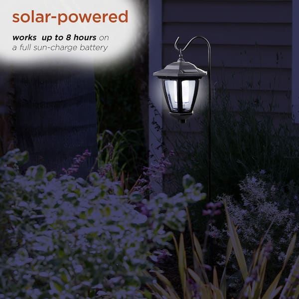 Alpine Corporation 8 in. Tall Hanging/Wall/Stake Outdoor Solar