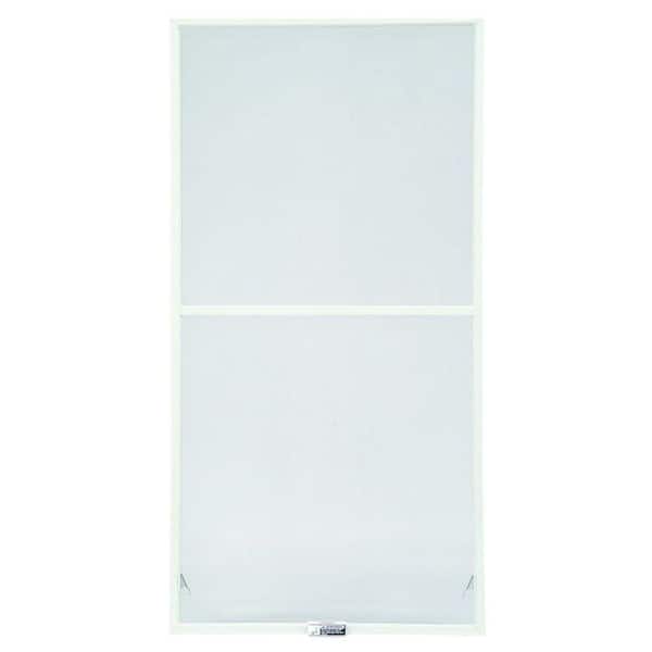 43-7/8 in. x 62-27/32 in. 200 and 400 Series White Aluminum Double-Hung Window Screen