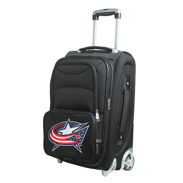 Denco NHL Columbus Blue Jackets 21 in. Black Carry-On Rolling Softside Suitcase