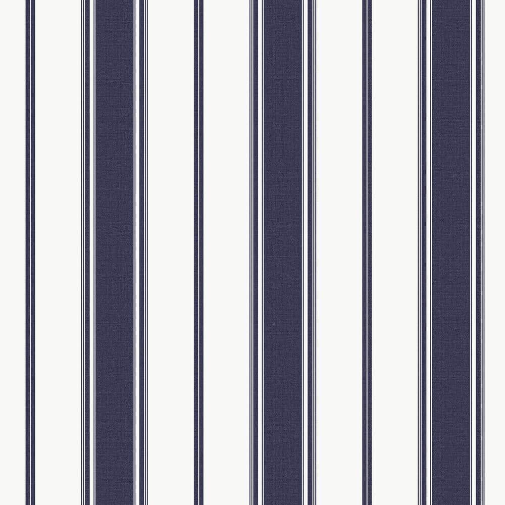 Smart Stripes 3 Navy Heritage Stripe Matte Finish Non-Pasted Vinyl on Non-W
