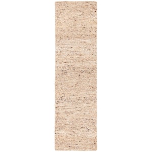 Natura Beige 2 ft. x 8 ft. Solid Runner Rug